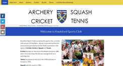 Desktop Screenshot of knutsfordsportsclub.org.uk
